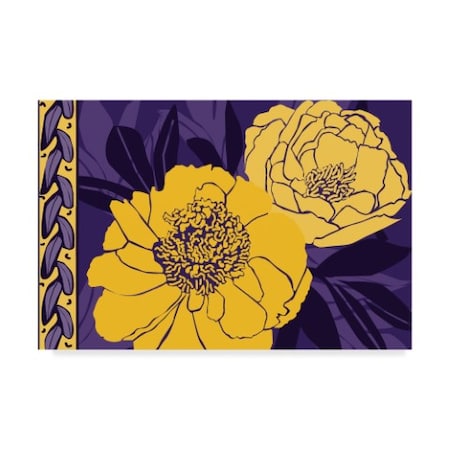 Art Licensing Studio 'Color Bouquet Purple Gold' Canvas Art,22x32